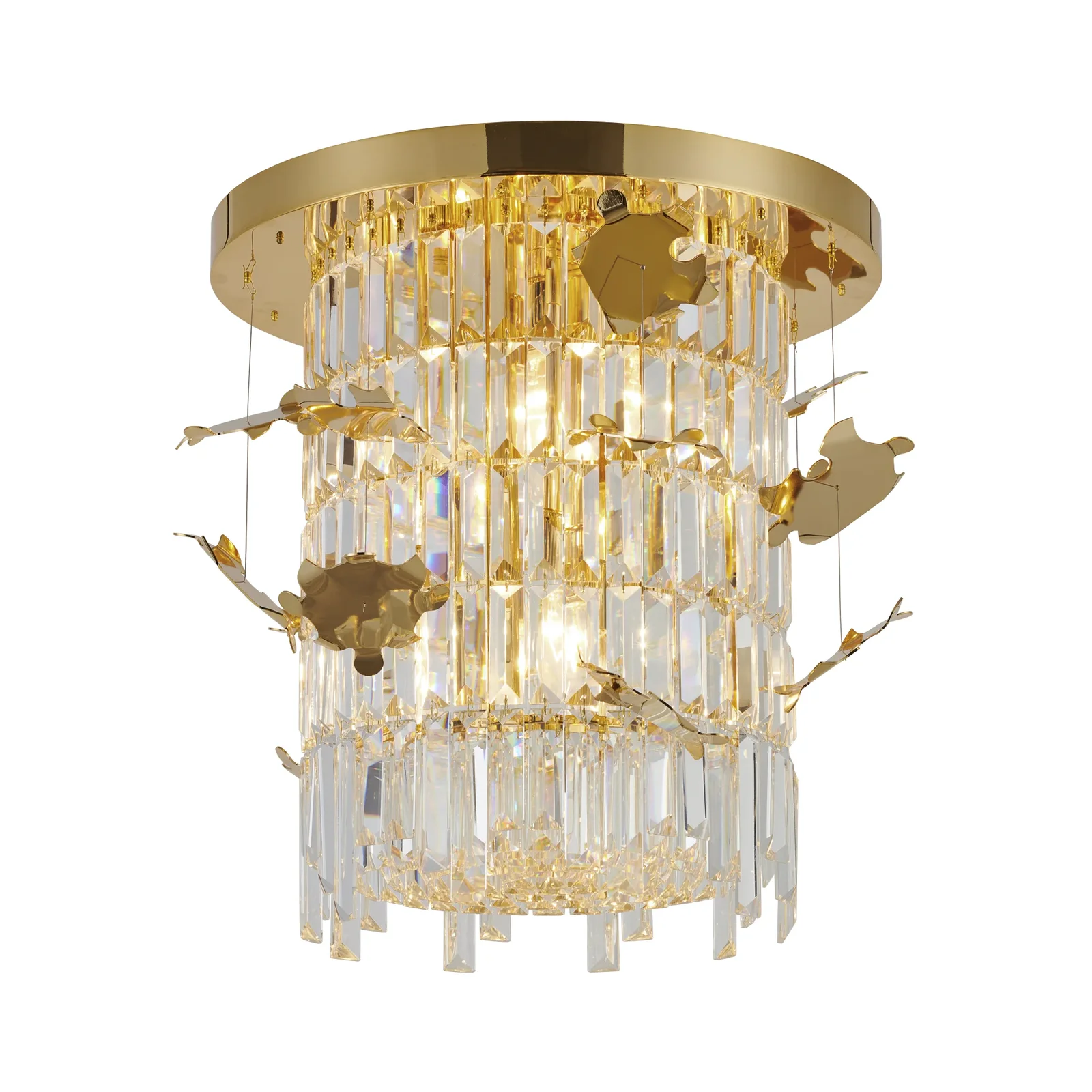 Regalia Mini – 8-Light Crystal Chandelier in Gold